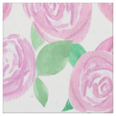 WATERVERF . Roze rozen Stof (Close Up)