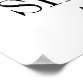 Waterverf roze rozen Vrijgezellenfeest WelkomstPos Poster (Hoek)