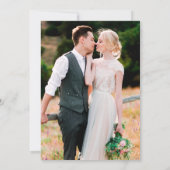 Waterverf Roze Rozen Wit Magnolia's Krans Foto Kaart (Achterkant)