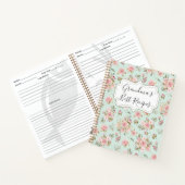 Waterverf Roze Rozenbloemen Bloemen Bloemen Grootm Notitieboek (Binnen)