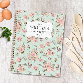 Waterverf Roze Rozenbloemen Bloemen Bloemenfamilie Notitieboek