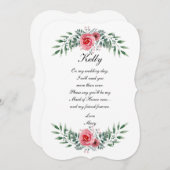 Waterverf roze rozenbruine olievlek kaart (Voorkant / Achterkant)