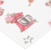 Waterverf Roze Schattige bakpatroon keuken Tafelkleed (Gekanteld)
