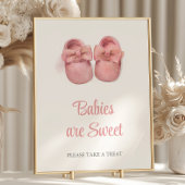 Waterverf Roze Schoenen Baby shower Baby's Zijn Zo Poster
