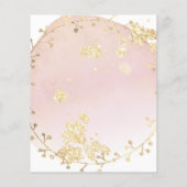 waterverf roze schoonheidssalon flyer (Achterkant)