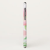 Waterverf roze sierlijke bloemen gepersonaliseerd Case-Mate iPhone case (Achterkant/links)