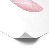 Waterverf roze snoepriet poster (Hoek)