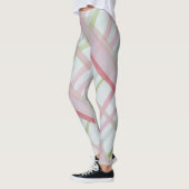 Waterverf Roze speldenknop Leggings (Links)