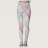 Waterverf Roze speldenknop Leggings (Voorkant)