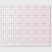 Waterverf Roze spoelen. Patroonafbeelding, rendy o Cadeaupapier (Vlak)