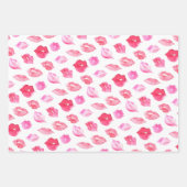 Waterverf Roze spoelen. Patroonafbeelding, rendy o Inpakpapier Vel (Voorkant 2)