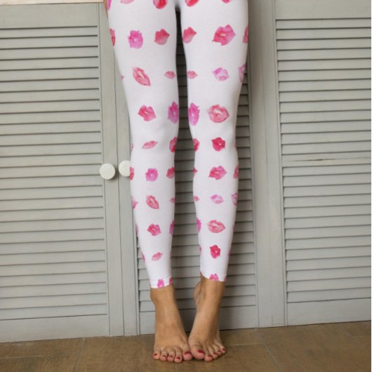 Waterverf Roze spoelen. Patroonafbeelding, rendy o Leggings