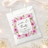 Waterverf Roze Spring Cherry Blossom Wedding Bedankzakje (Geknipt)