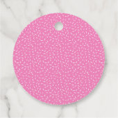Waterverf Roze Sprinkle Donuts Baby Sprinkle Bedankjes Labels (Achterkant)