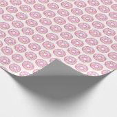 Waterverf Roze Sprinkle Donuts Pattern Cadeaupapier (Hoek)