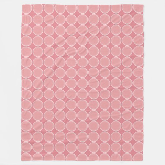 Waterverf Roze Stippen Patroon Fleece Deken (Voorkant)