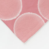 Waterverf Roze Stippen Patroon Fleece Deken (Hoek)