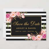 Waterverf Roze stomp Save The Date (Voorkant)