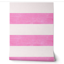 Waterverf Roze Strepen | Meisjes Babykamer