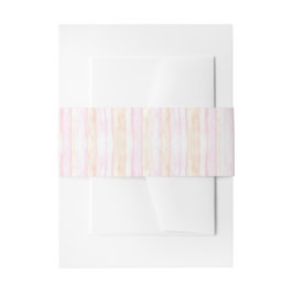 Waterverf Roze Strepen Uitnodigingen Wikkel