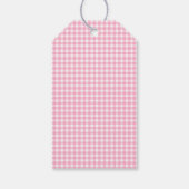 Waterverf Roze strik Dank u Baby shower Cadeaulabel (Achterkant)