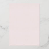 Waterverf Roze Strik Doop Folie Uitnodiging (Achterkant)