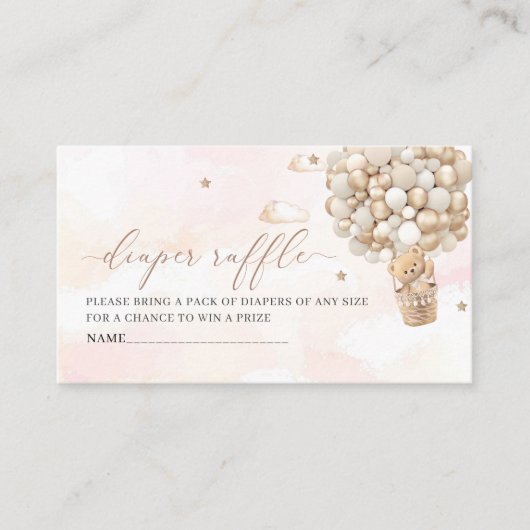 Waterverf roze strik lint baby shoEnclosure Kaart (Voorkant)