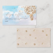 Waterverf roze strik lint baby shoEnclosure Kaart (Voorkant / Achterkant)