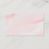 Waterverf roze strik lint baby shower boeken voor informatiekaartje (Achterkant)