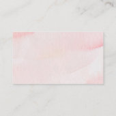 Waterverf roze strik lint baby shower luier Ra Informatiekaartje (Achterkant)