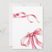 Waterverf Roze Stromend Lint Sweet 16 Verjaardag Kaart (Achterkant)