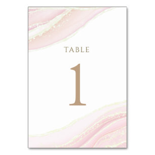 waterverf roze Tabel Nummer 1 Kaart