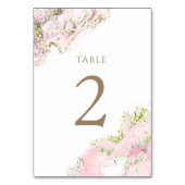 waterverf roze Tabel Nummer 2 Kaart (Achterkant)