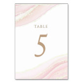 waterverf roze Tabel Nummer 5 Kaart (Achterkant)