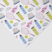 Waterverf roze tennispatroon tissuepapier (Detail)