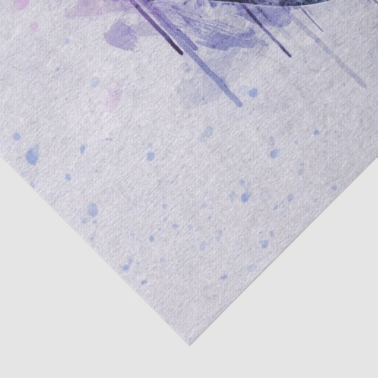 Waterverf roze tulp tissuepapier (Detail)