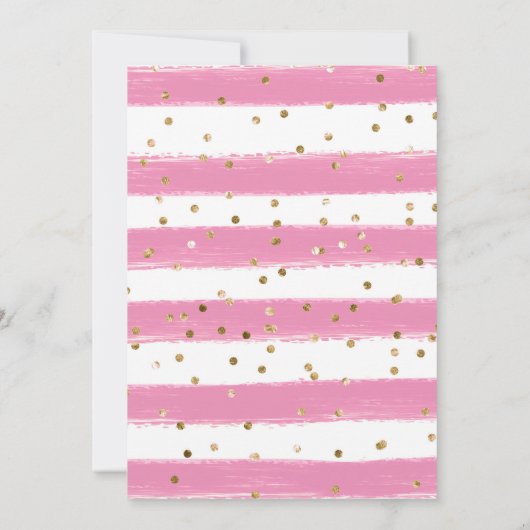 Waterverf roze tulpen en narcissen bruiloft kaart (Achterkant)