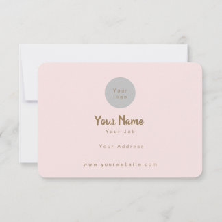 Waterverf Roze ventilator Hartelijk dank Bedankkaart