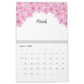 Waterverf Roze ventilator Kalender (Mar 2026)