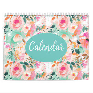 Waterverf Roze ventilator Kalender