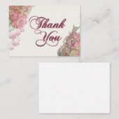 Waterverf Roze ventilator Notitiekaartje (Voorkant / Achterkant)