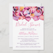 Waterverf roze vetplanten Vrijgezellenfeest Kaart (Voorkant)