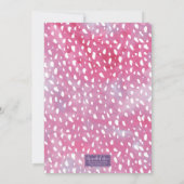 Waterverf roze vetplanten Vrijgezellenfeest Kaart (Achterkant)