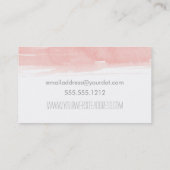 Waterverf Roze Visitekaartje (Achterkant)