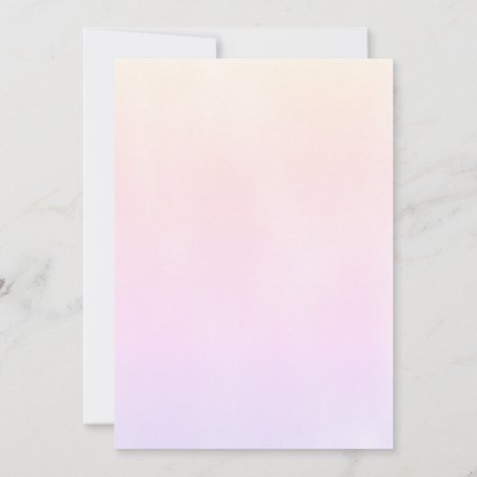 Waterverf roze vlinder eerste verjaardag kaart (Achterkant)