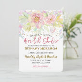 Waterverf Roze Vrijgezellenfeest Kaart (Staand voorkant)