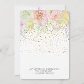 Waterverf Roze Vrijgezellenfeest Kaart (Achterkant)