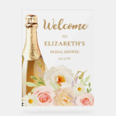 Waterverf Roze Vrijgezellenfeest Welkom Acryl Bord (Voorkant)