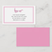 Waterverf Roze walvis Neem een Kaart voor boeken m Visitekaartje (Voorkant / Achterkant)