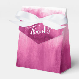 Waterverf roze wasbruiloft bedankt bedankdoosjes